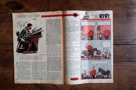 Mid-century March 1958 Franco-Belgian comic magazine published during the golden age of Le Lombard publishing and Brussels Expo 58 era.