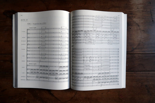 Acte IV opening with French headings and full orchestral notation.