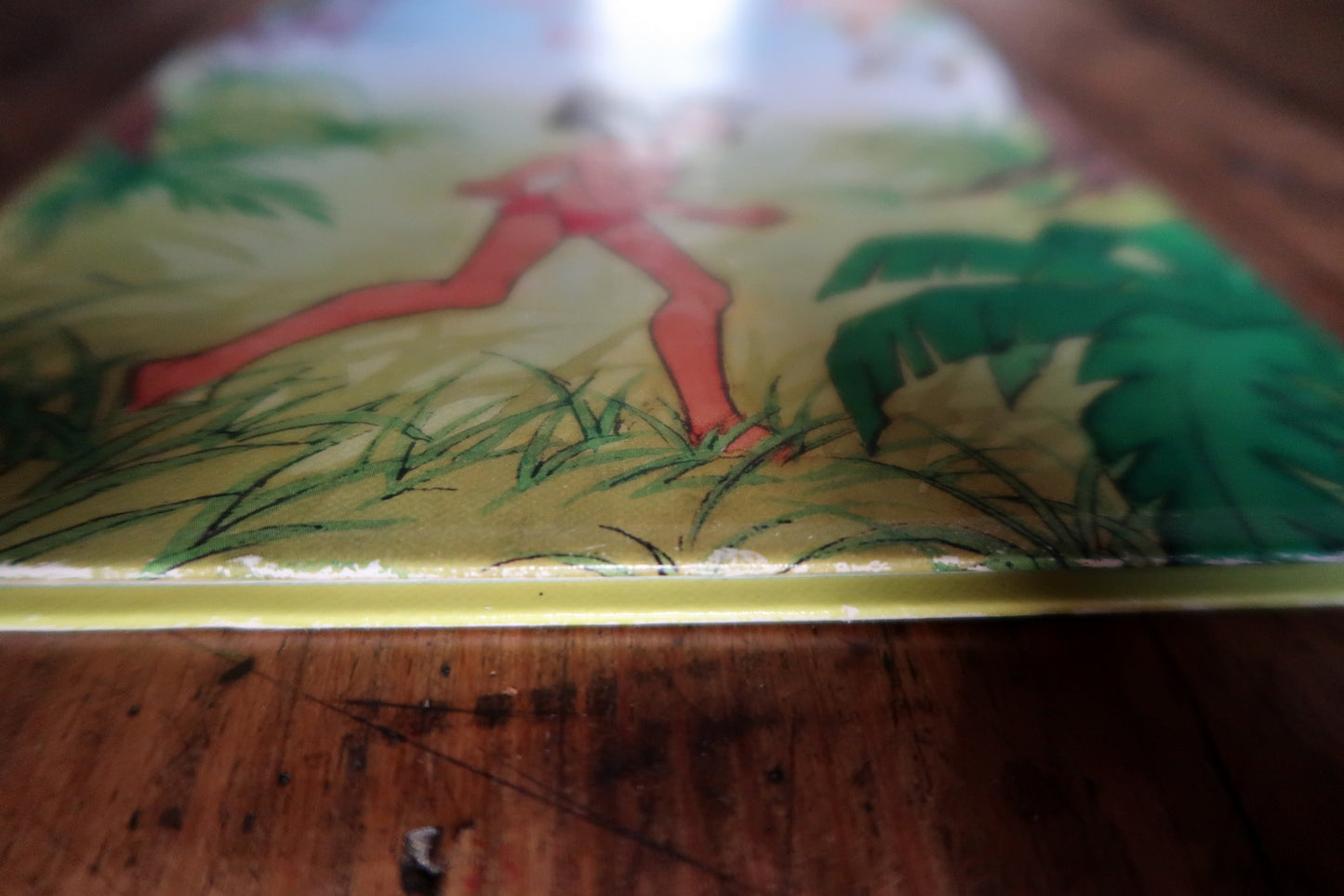 Vintage Disney children’s book back cover, showing layout and design