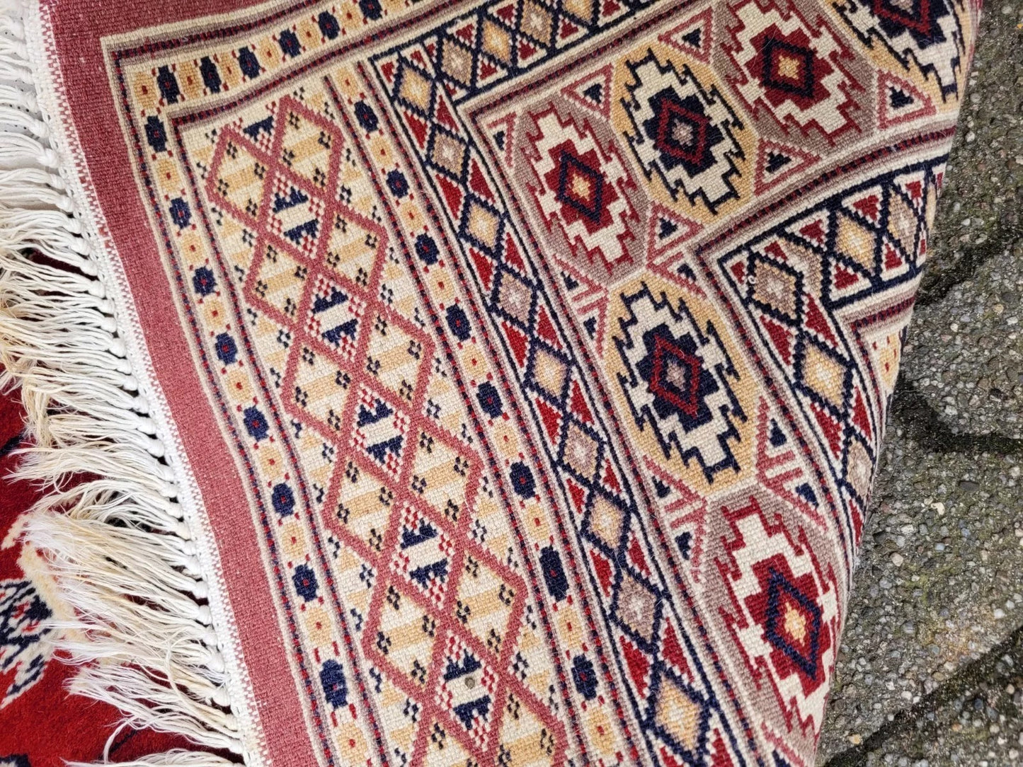 Traditional Central Asian rug from the 1960s