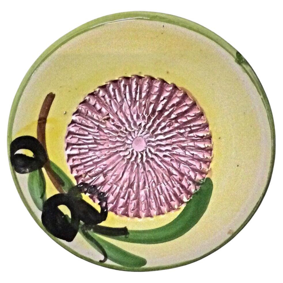 Petit Vide-Poche with Olive Décor – Multicolor Ceramic Trinket Dish on Display