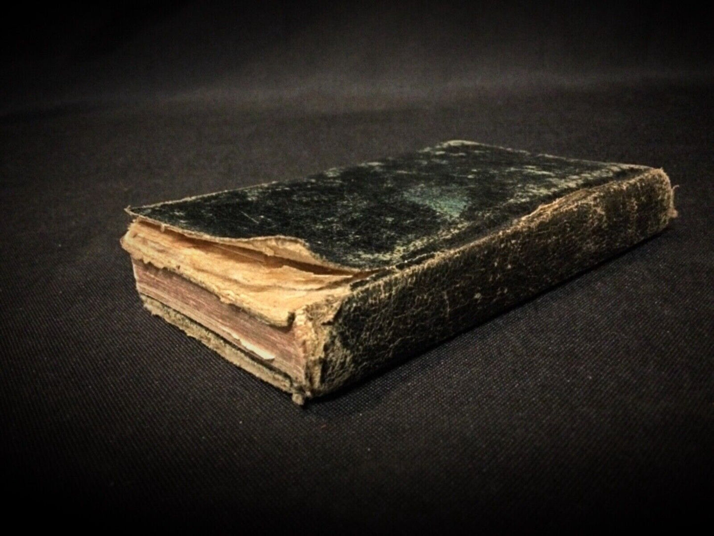 Damaged interior pages of the New Roman Missal, showing signs of age.