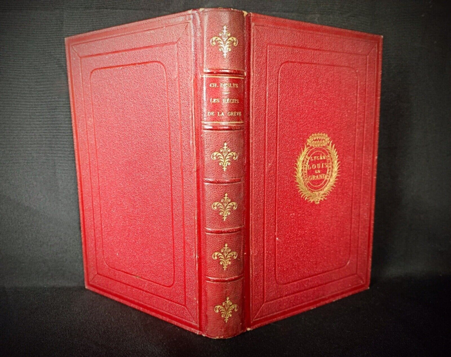 Hardcover antique book with signs of age, ideal for collectors