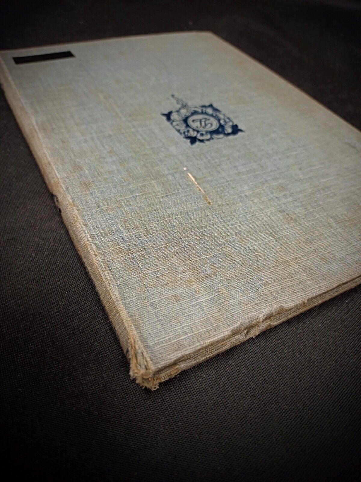 Side view of antique youth fiction softcover book