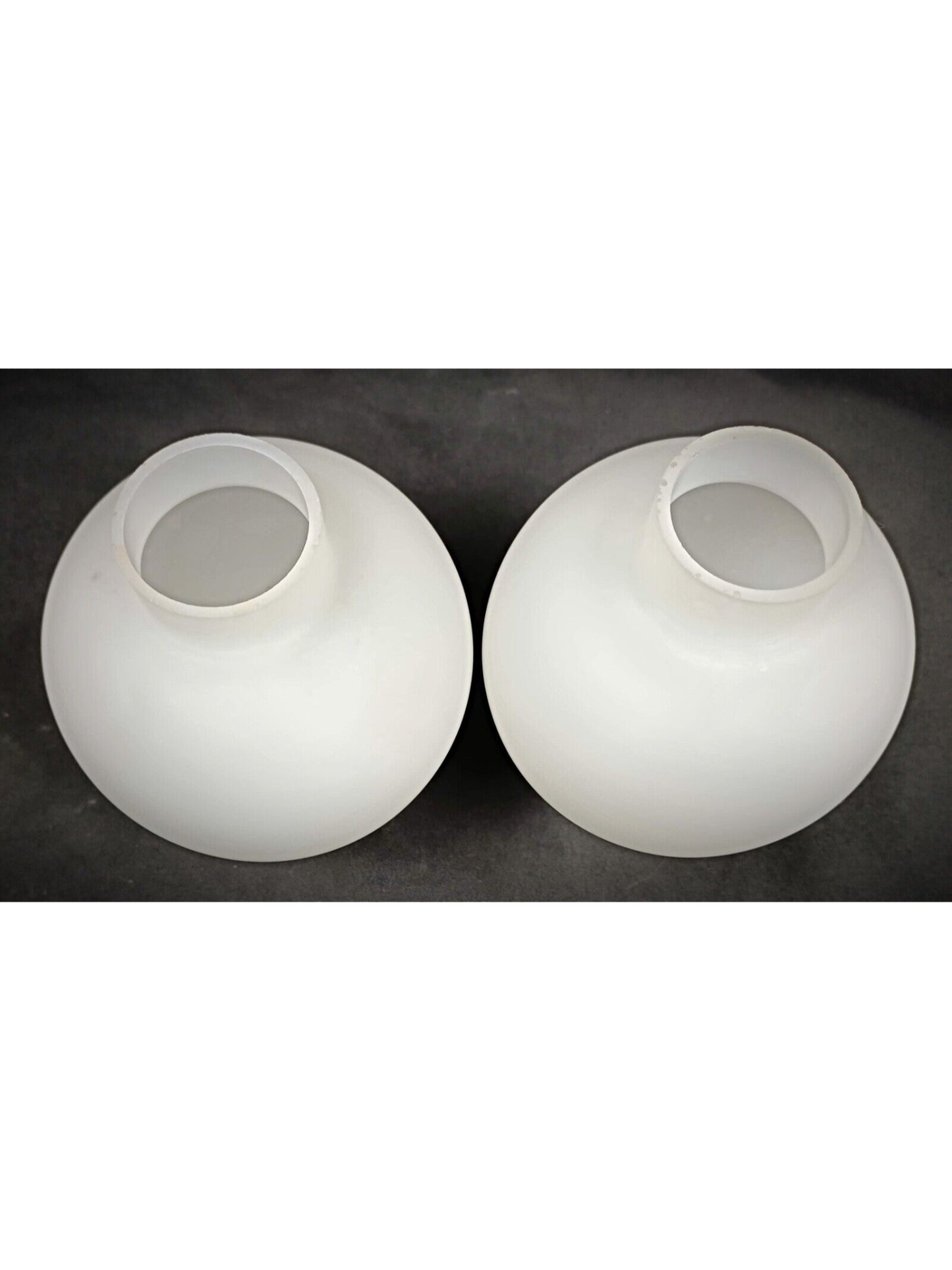 Set of five milky opaline glass shades for sconces