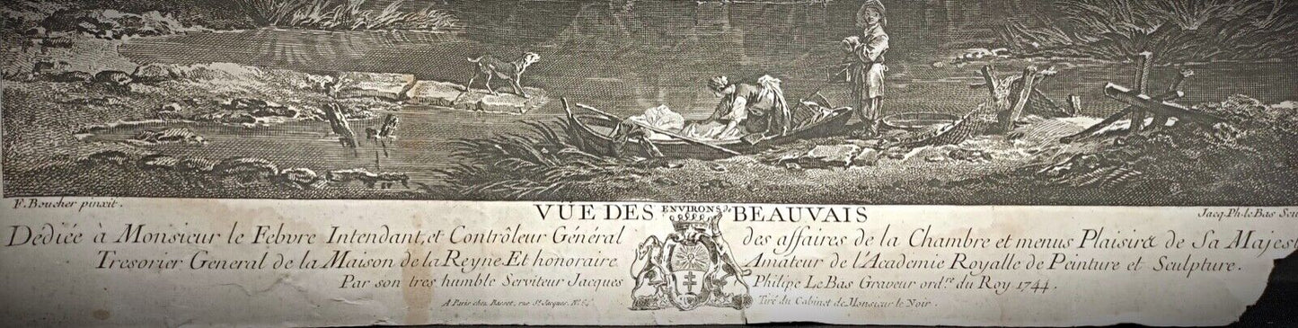 Soft tonal shading in French lithograph artwork