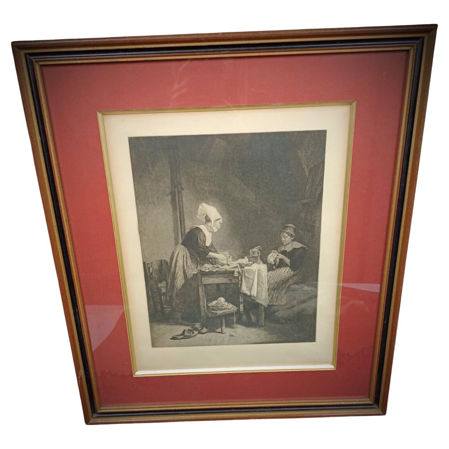 Antique 1873 engraving by Antonin Delzers