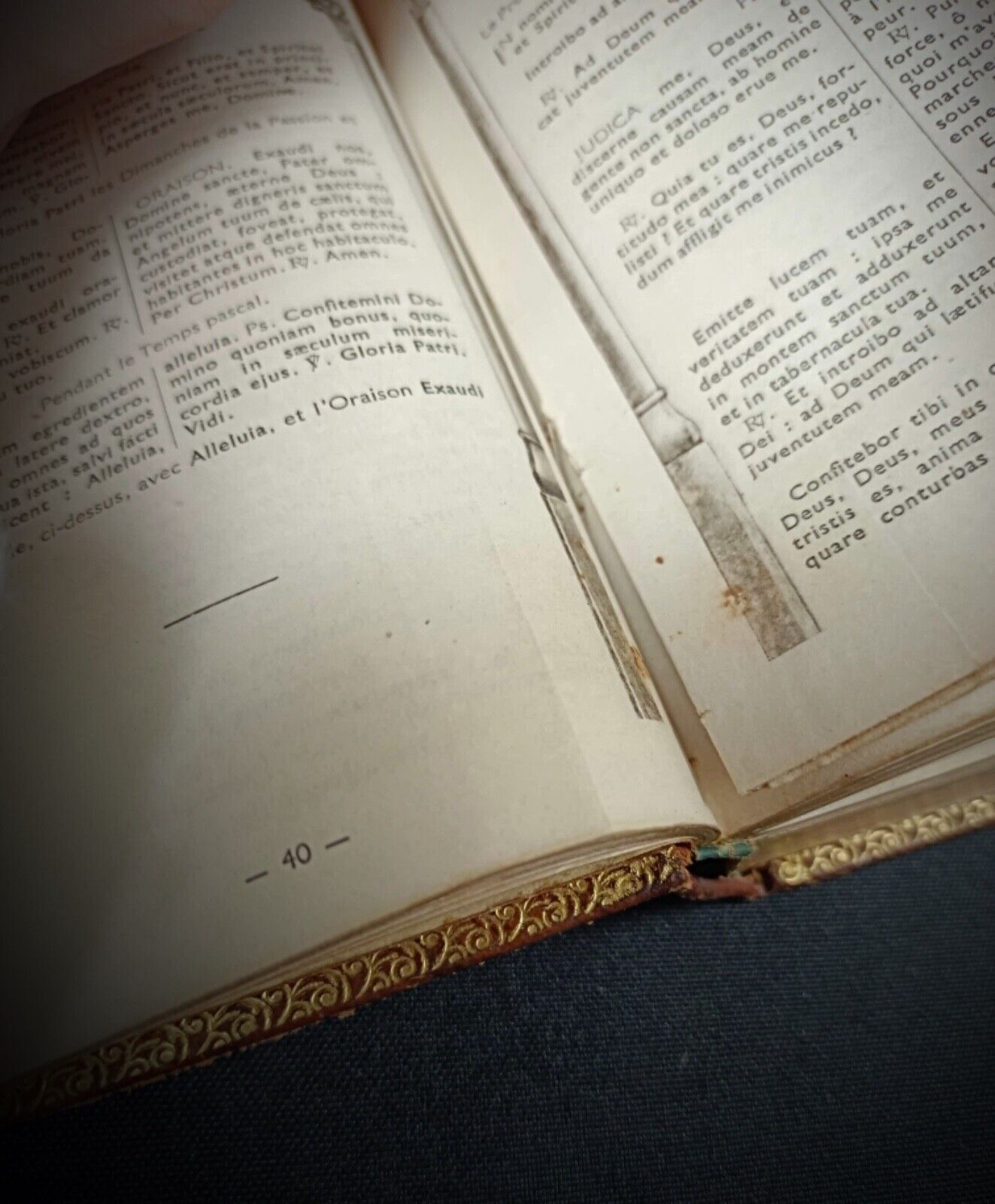 Close-up of handwritten ex libris inscription