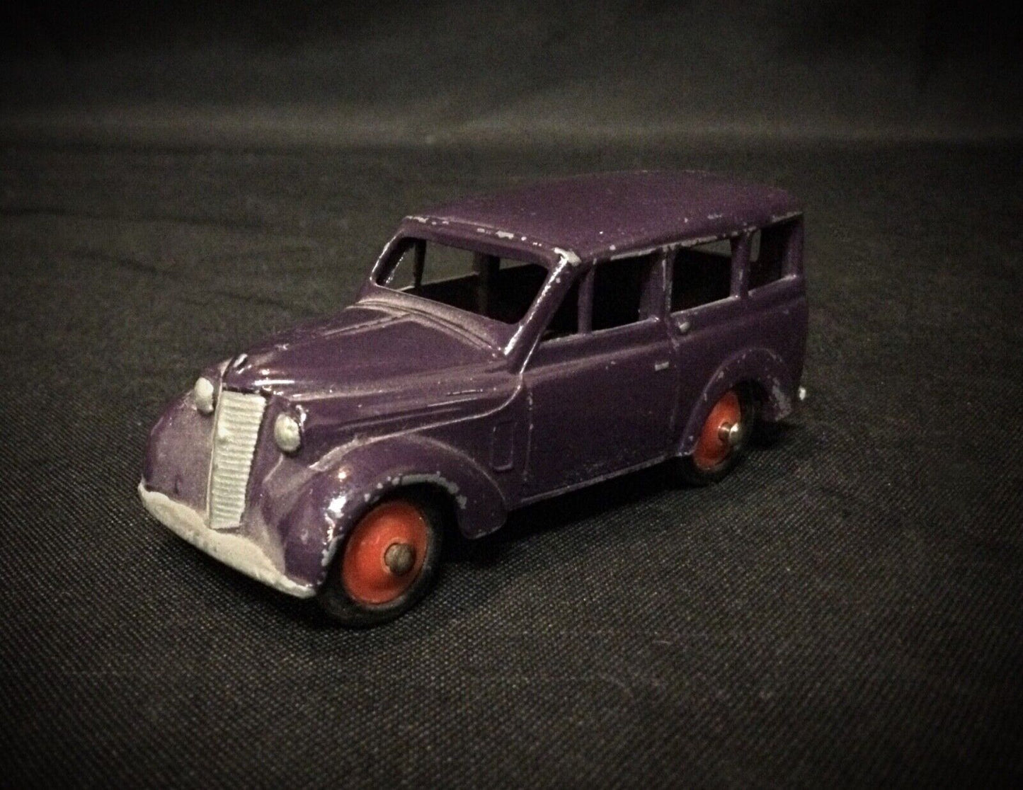 Vintage toy car dimensions highlighted