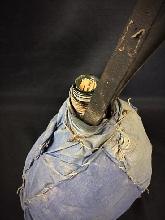 Close-up detail of the woven texture and pattern of the protective casing.