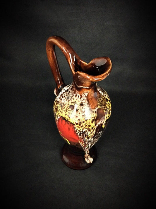 Close-up of the signature Vallauris mark on the base of a vintage ceramic single-flower vase from the 20th century