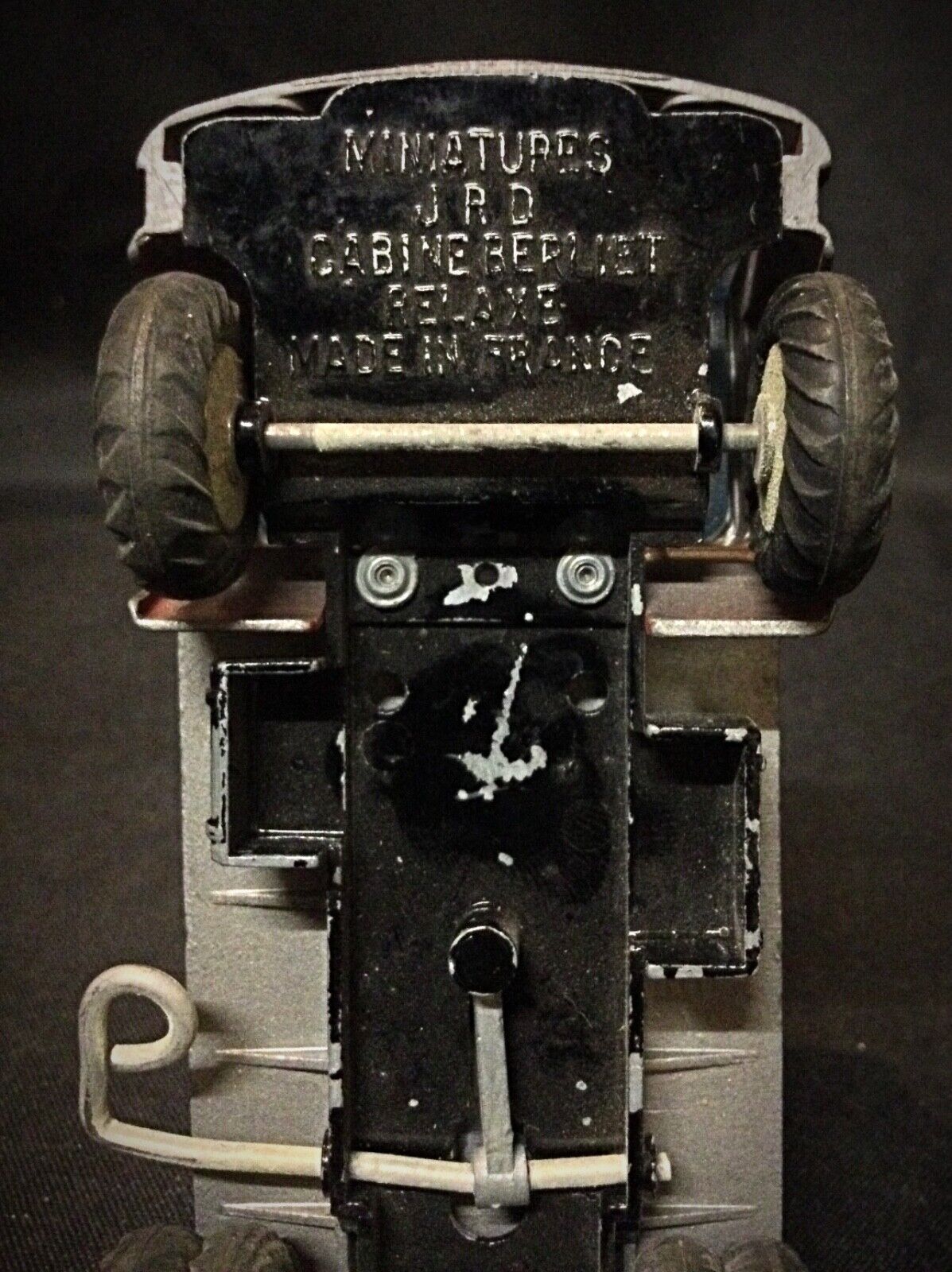 JRD logo visible on the underside of the vintage toy truck
