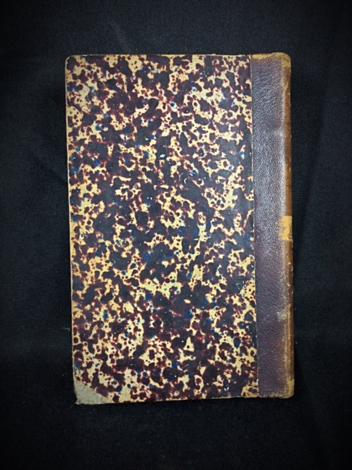 Close-up of vintage book cover Jules Verne