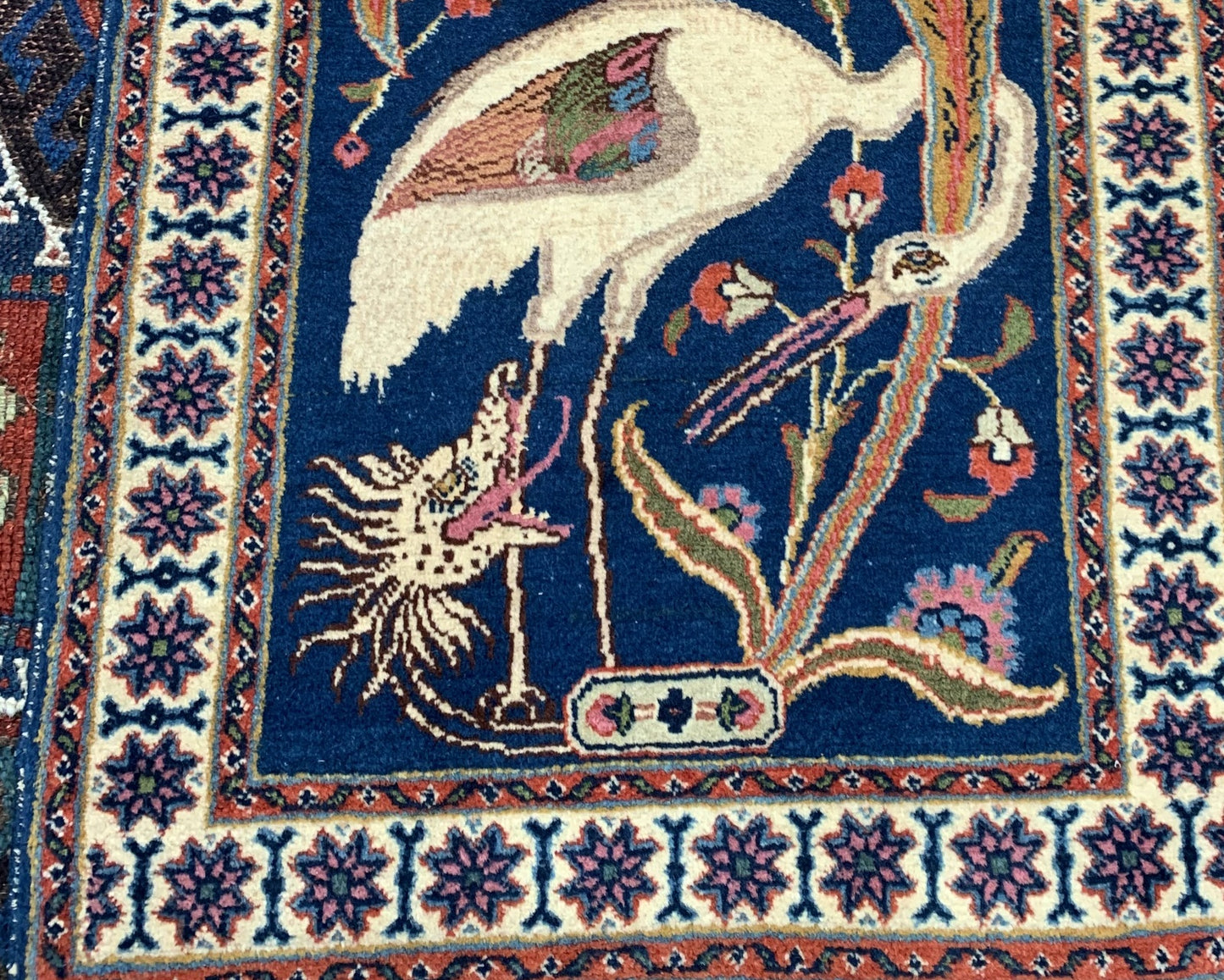 1910s collectible Persian pictorial rug from Tabriz