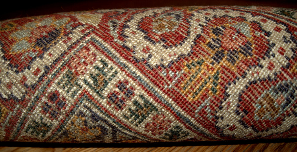 Handmade antique Persian Tabriz rug 4.2' x 5.9' (128cm x 179cm) 1920s - 1B154