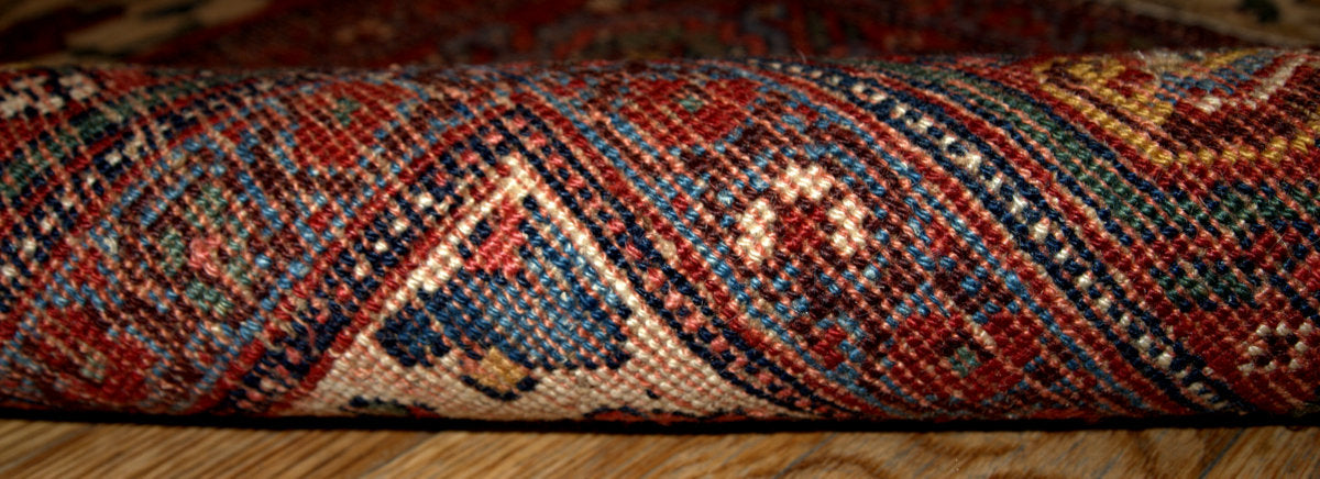 Handmade antique Persian Bidjar rug 4.9' x 7.4' (149cm x 225cm) 1880s - 1B194 - One Royal Art