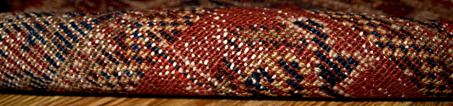 Handmade antique Persian Shiraz rug 3.2' x 5.9' (97cm x 180cm) 1920s - 1B223 - One Royal Art