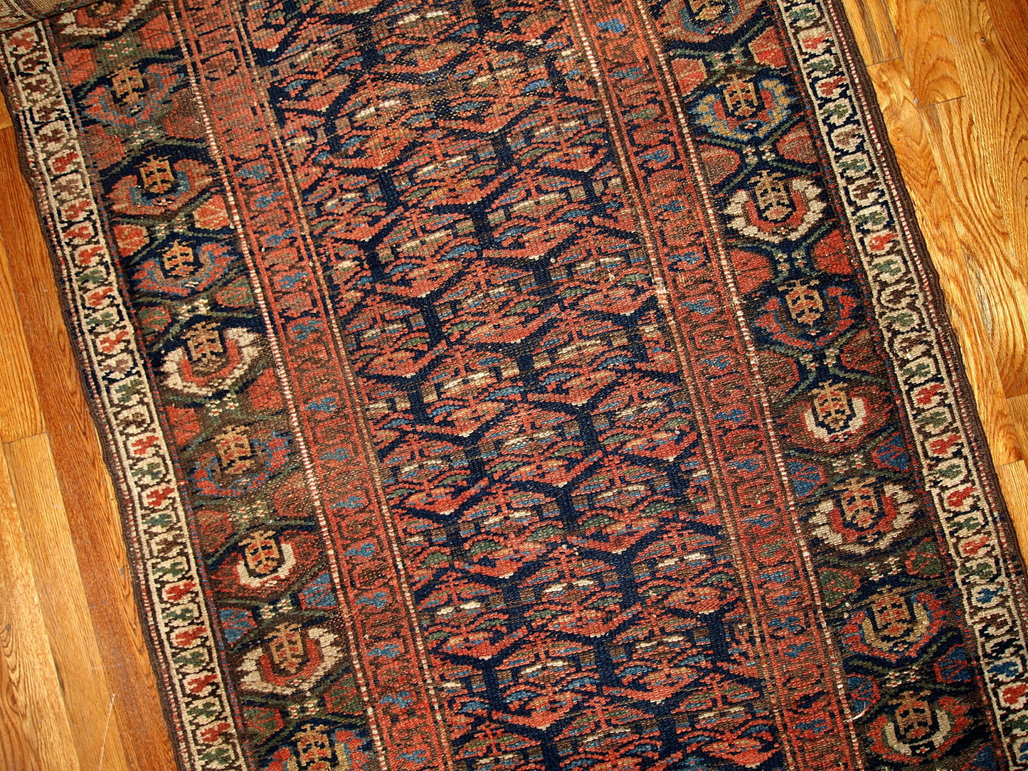 Handmade antique Persian Kurdish runner 1900s