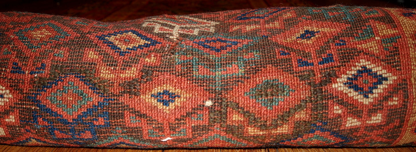 Handmade antique Persian Kurdish runner 1880s