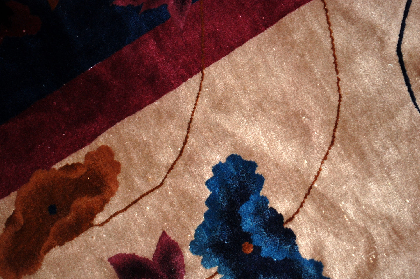 Handmade antique Art Deco Chinese rug 11.4' x 15.8' (347cm x 481cm) 1920s -1B469