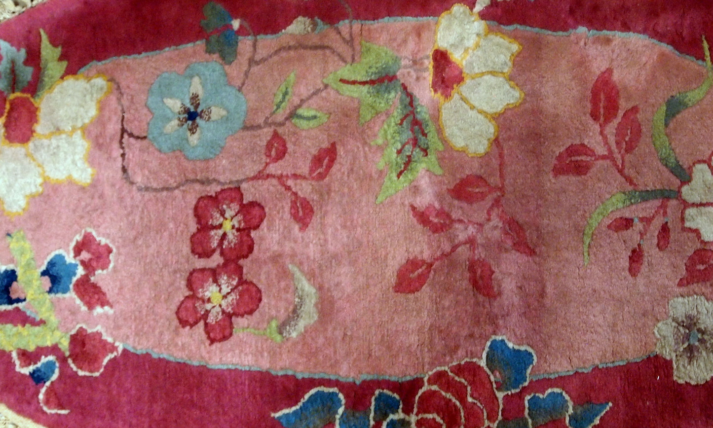 Handmade antique Art Deco Chinese rug 1920s