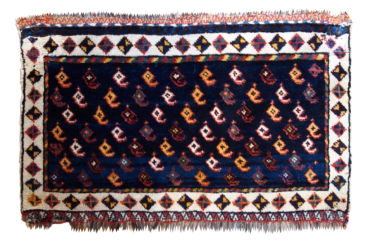 Handmade antique Persian collectible Luri bagface 1890s