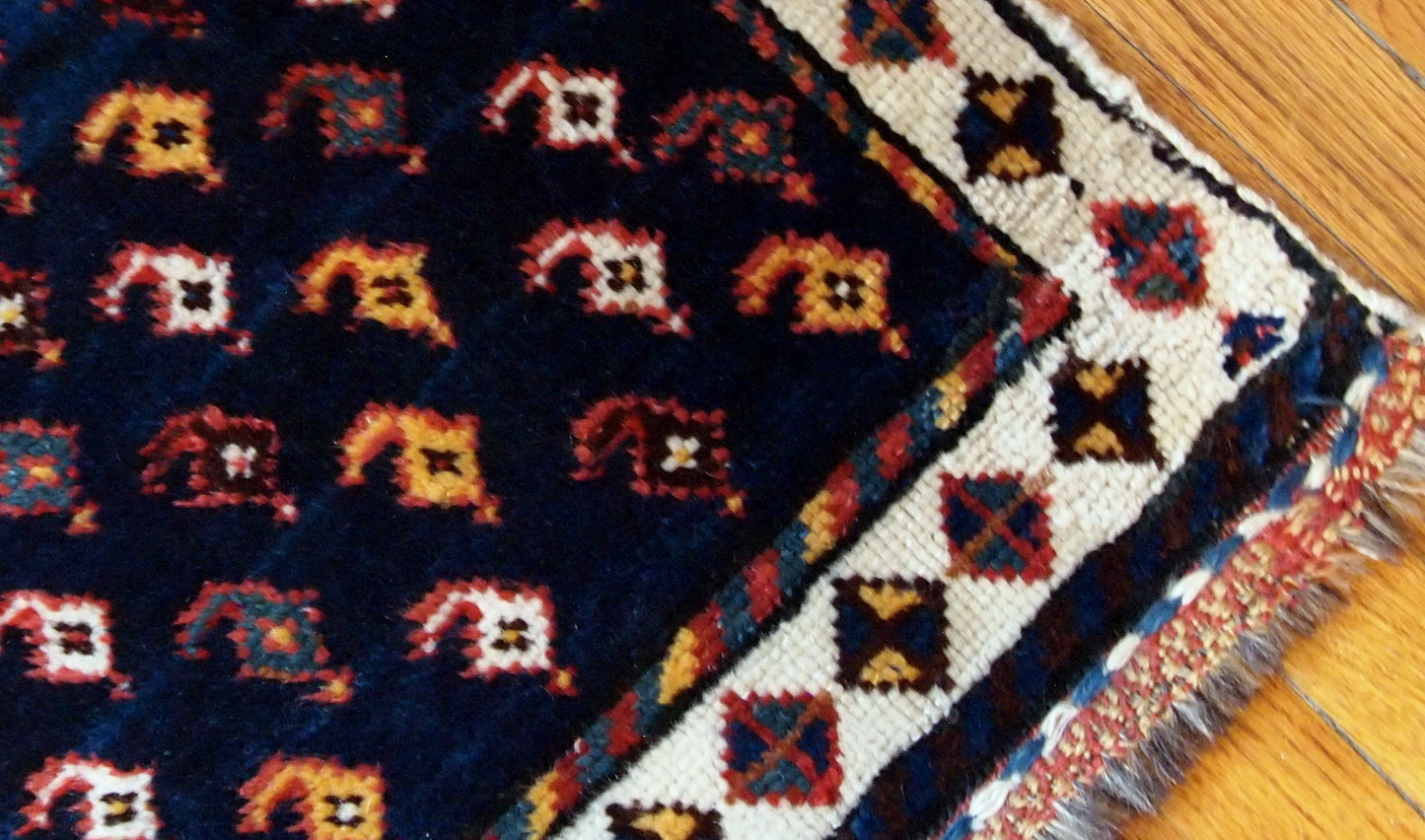 Handmade antique Persian collectible Luri bagface 1890s