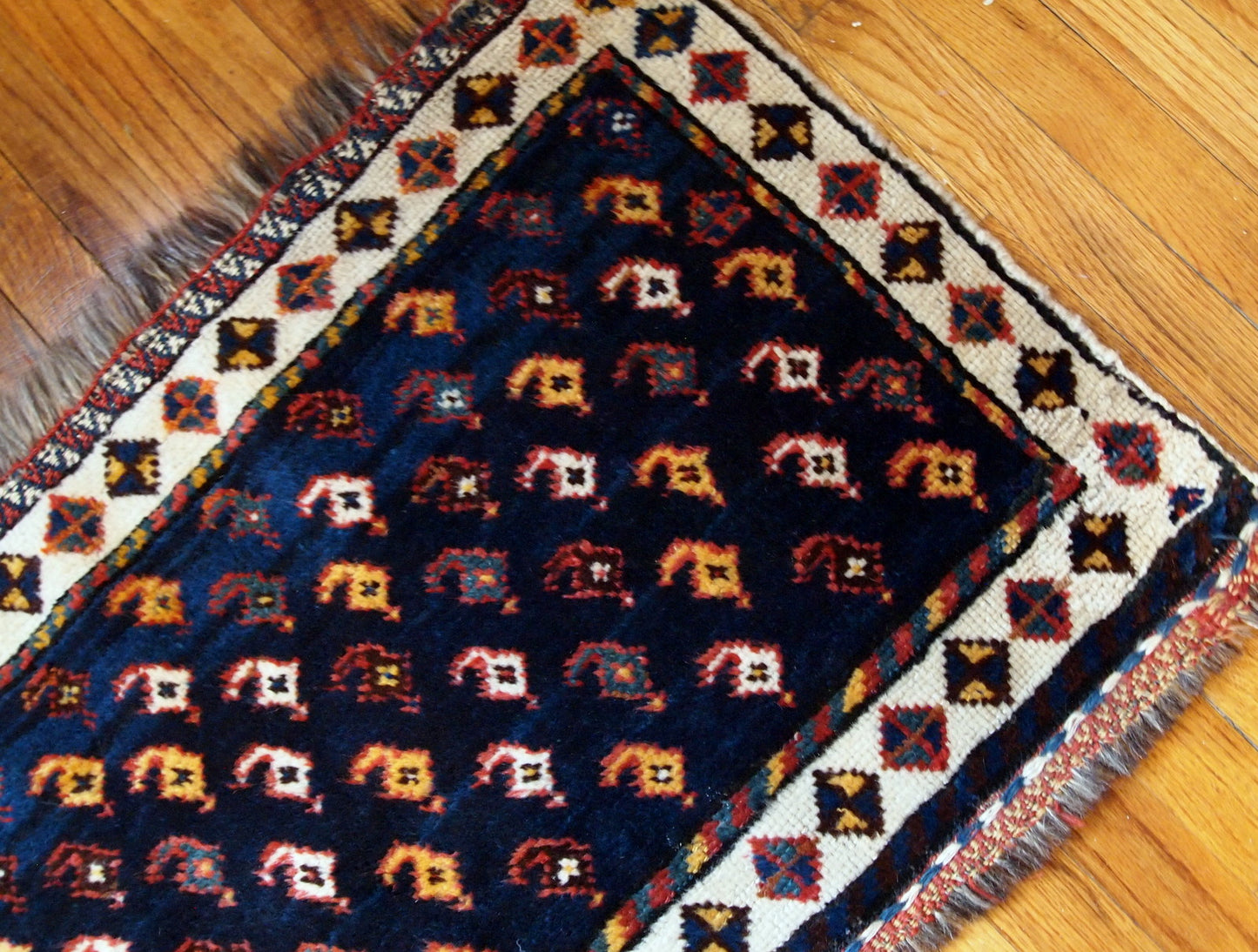 Handmade antique Persian collectible Luri bagface 1890s