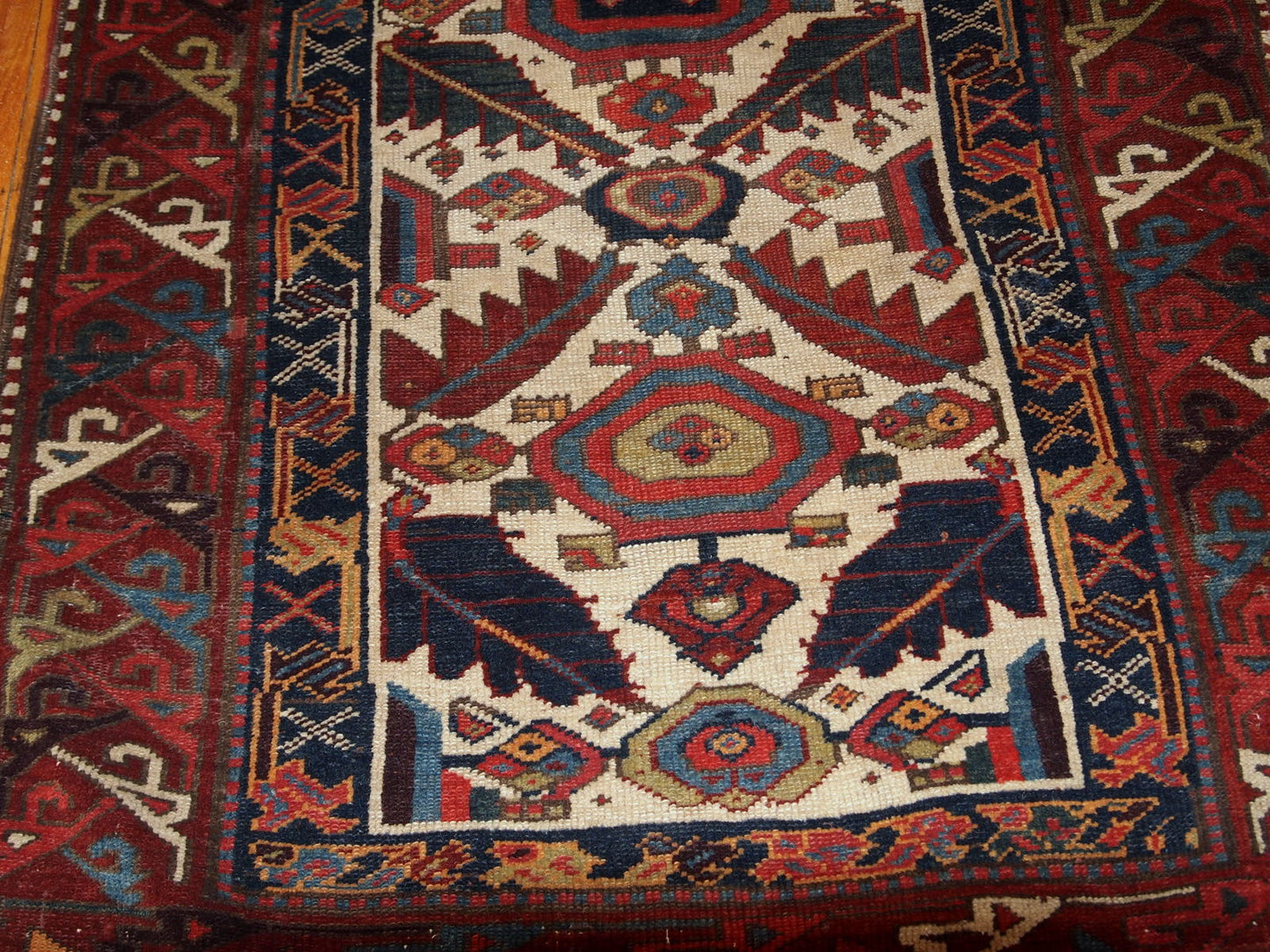 Handmade antique collectible Nothwest Persian runner 1840s