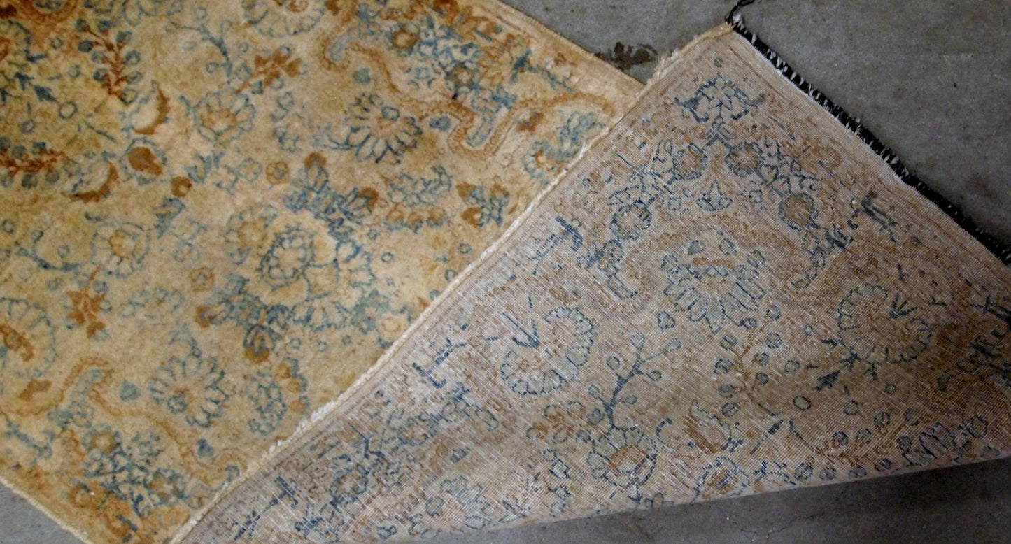 Handmade antique Persian Kerman rug 1920s