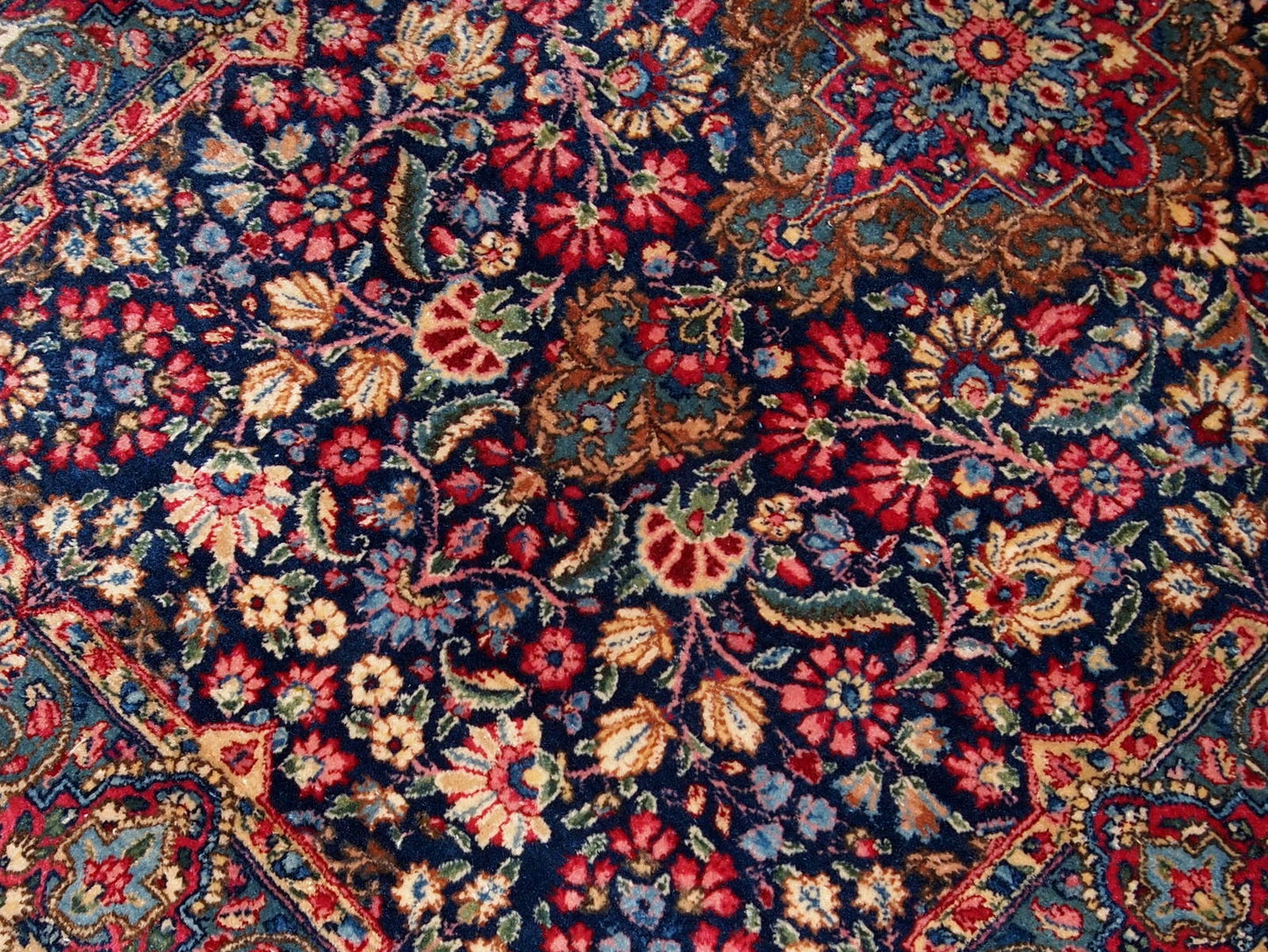 Handmade antique Persian Kerman rug, 1920s