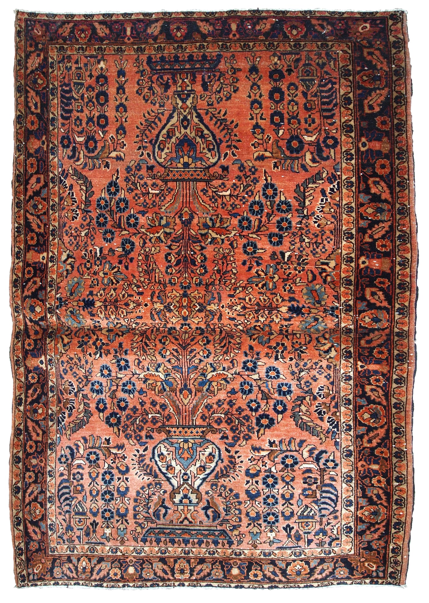 Handmade antique Persian Sarouk rug, 1920s