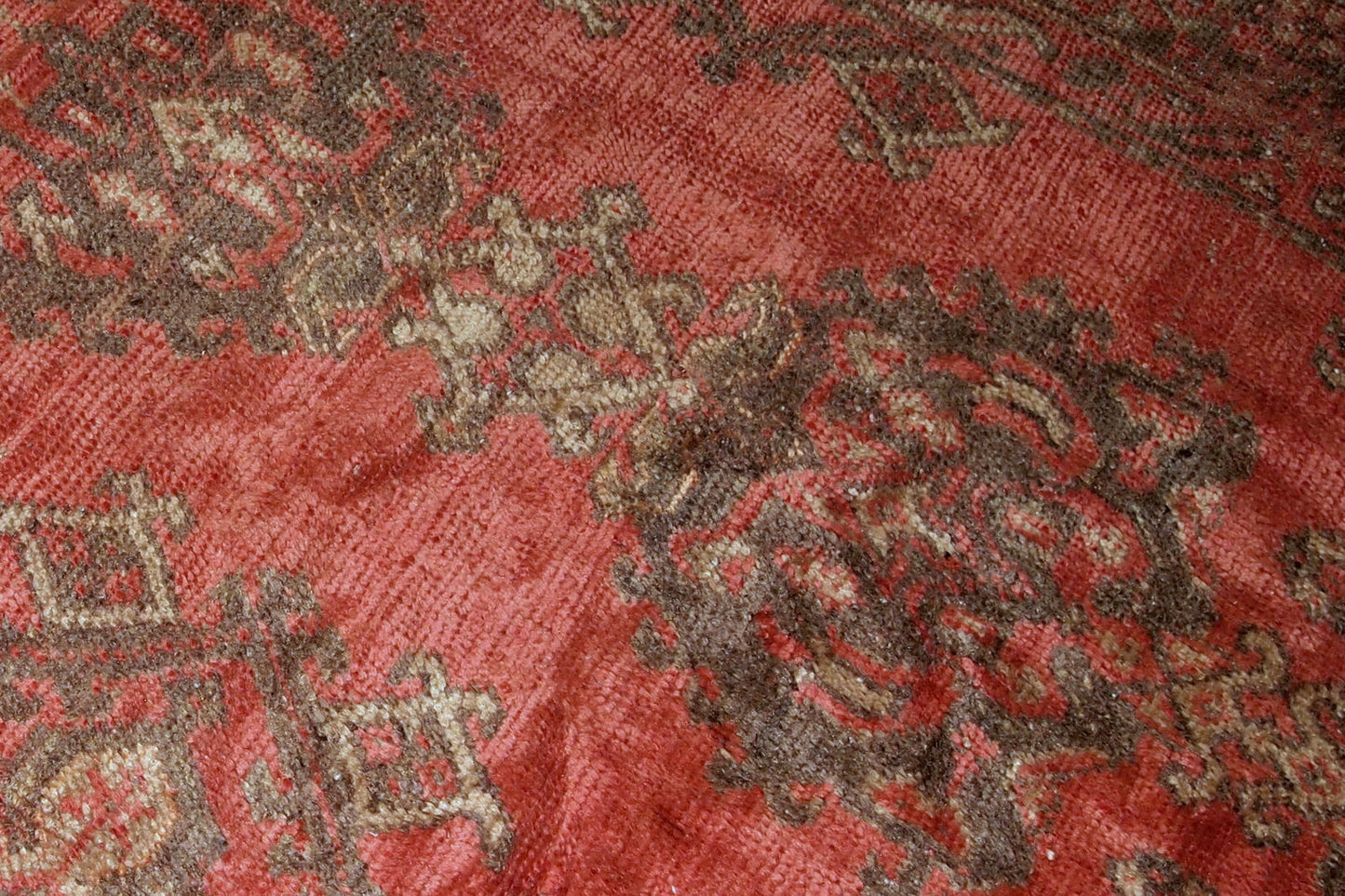 Handmade antique Turkish Oushak rug, 1900s