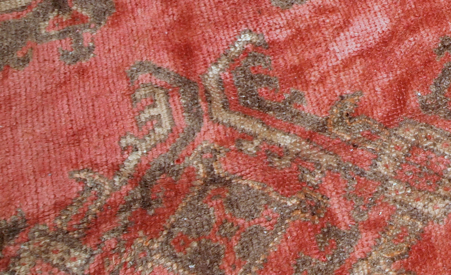 Handmade antique Turkish Oushak rug, 1900s