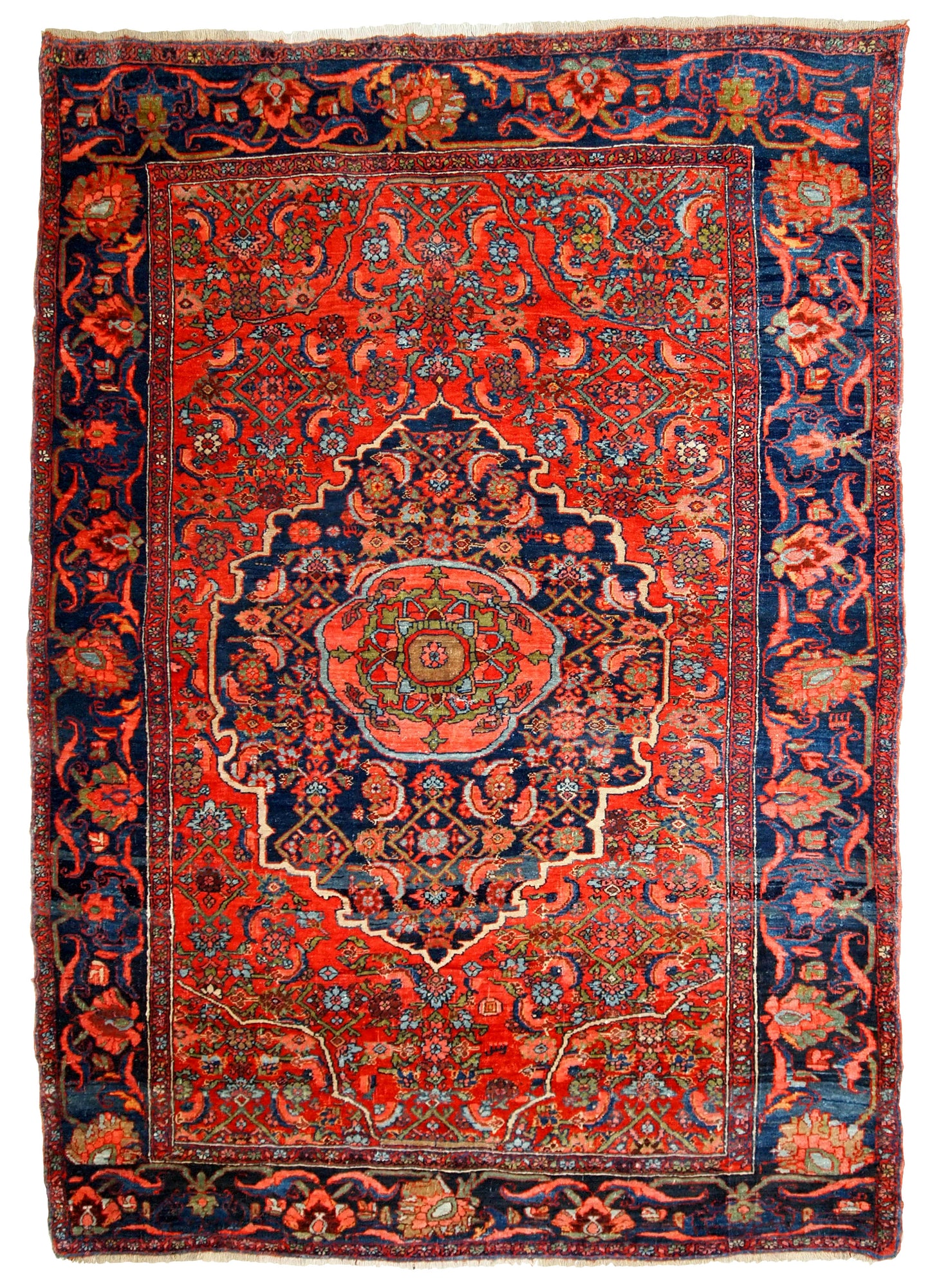 Handmade antique Persian Bidjar rug, 1920s