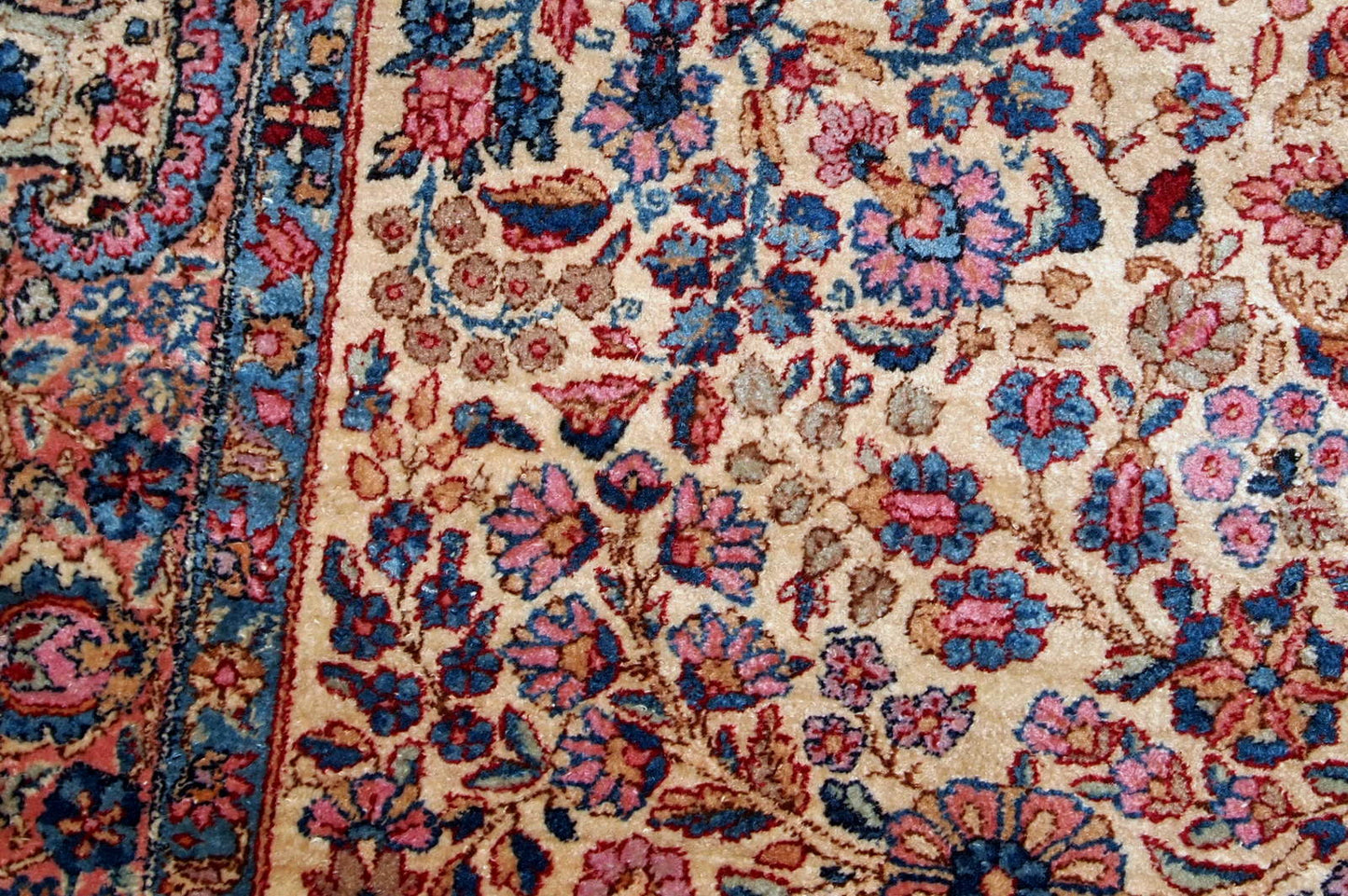 Handmade antique Persian Kerman rug, 1920s