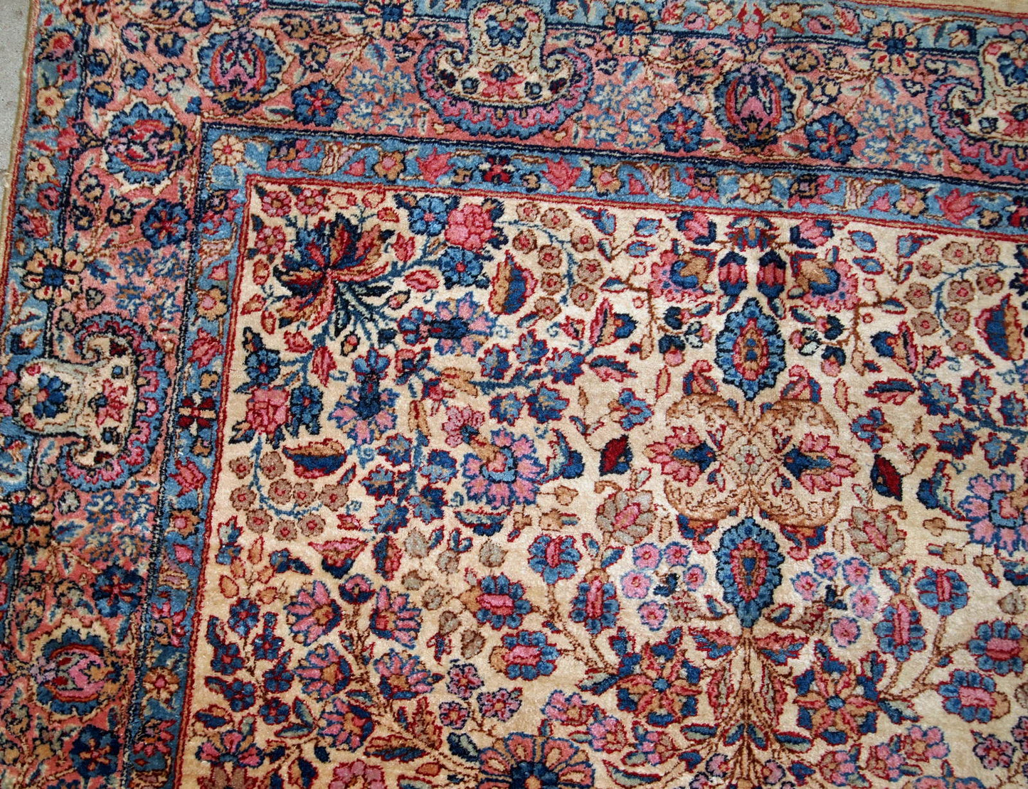 Handmade antique Persian Kerman rug, 1920s