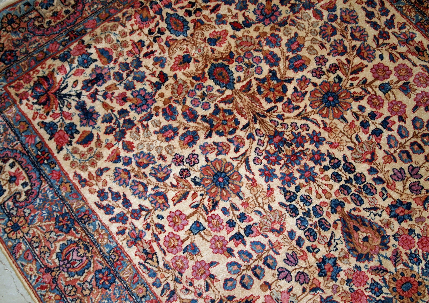Handmade antique Persian Kerman rug, 1920s