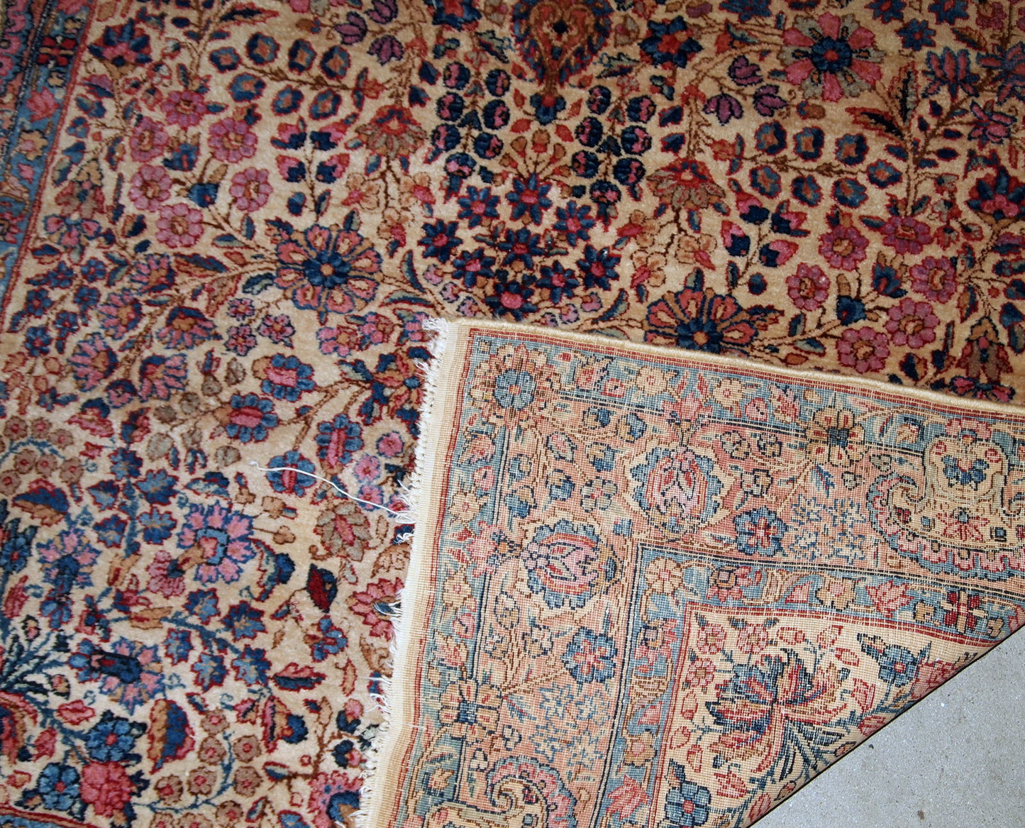 Handmade antique Persian Kerman rug, 1920s