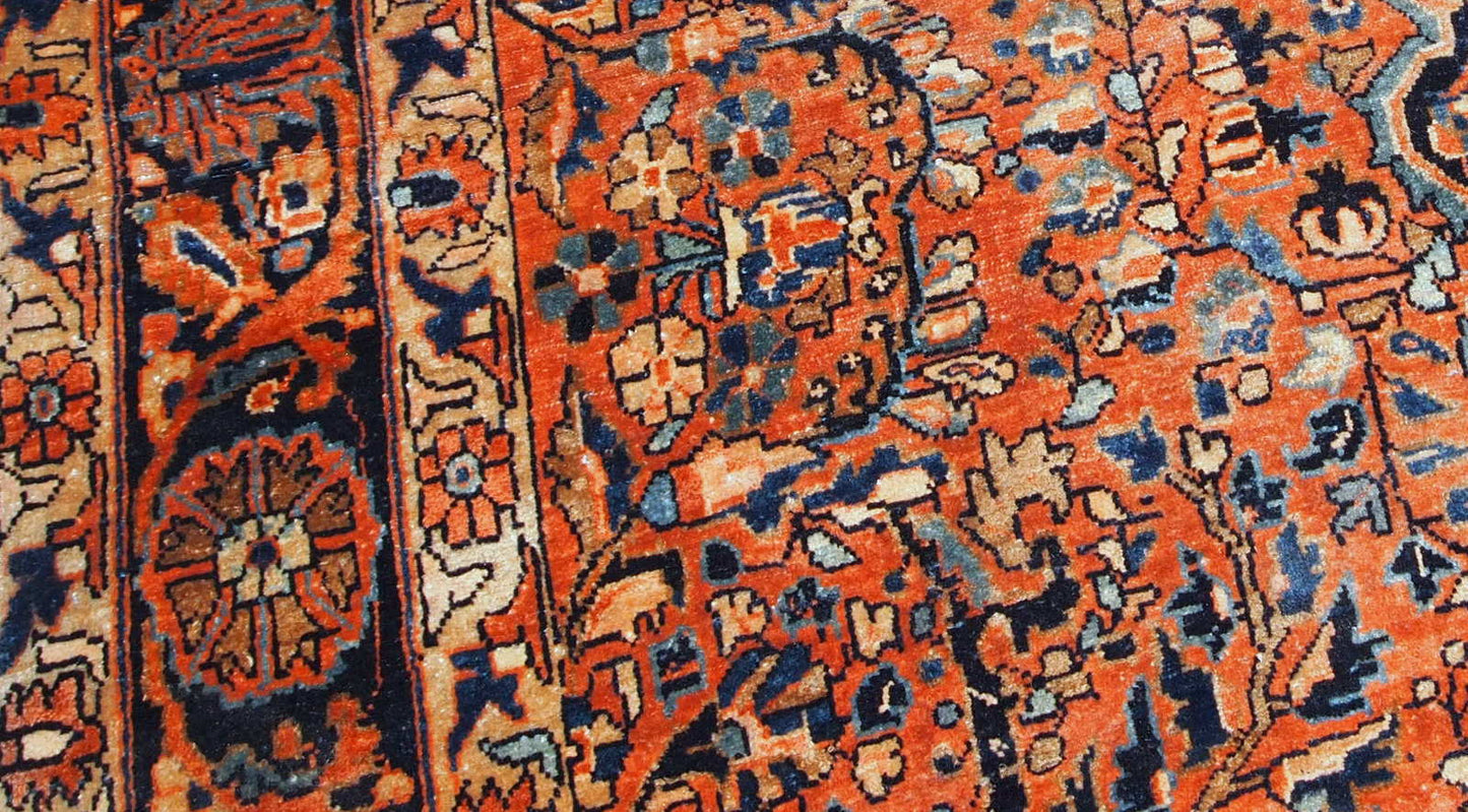Handmade antique Persian Sarouk rug, 1920s