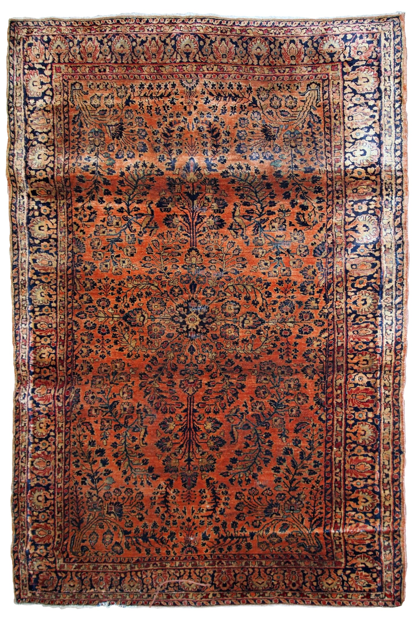 Handmade antique Persian Sarouk rug, 1920s