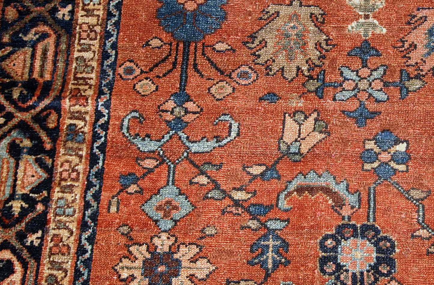 Handmade antique Persian Hamadan rug, 1920s