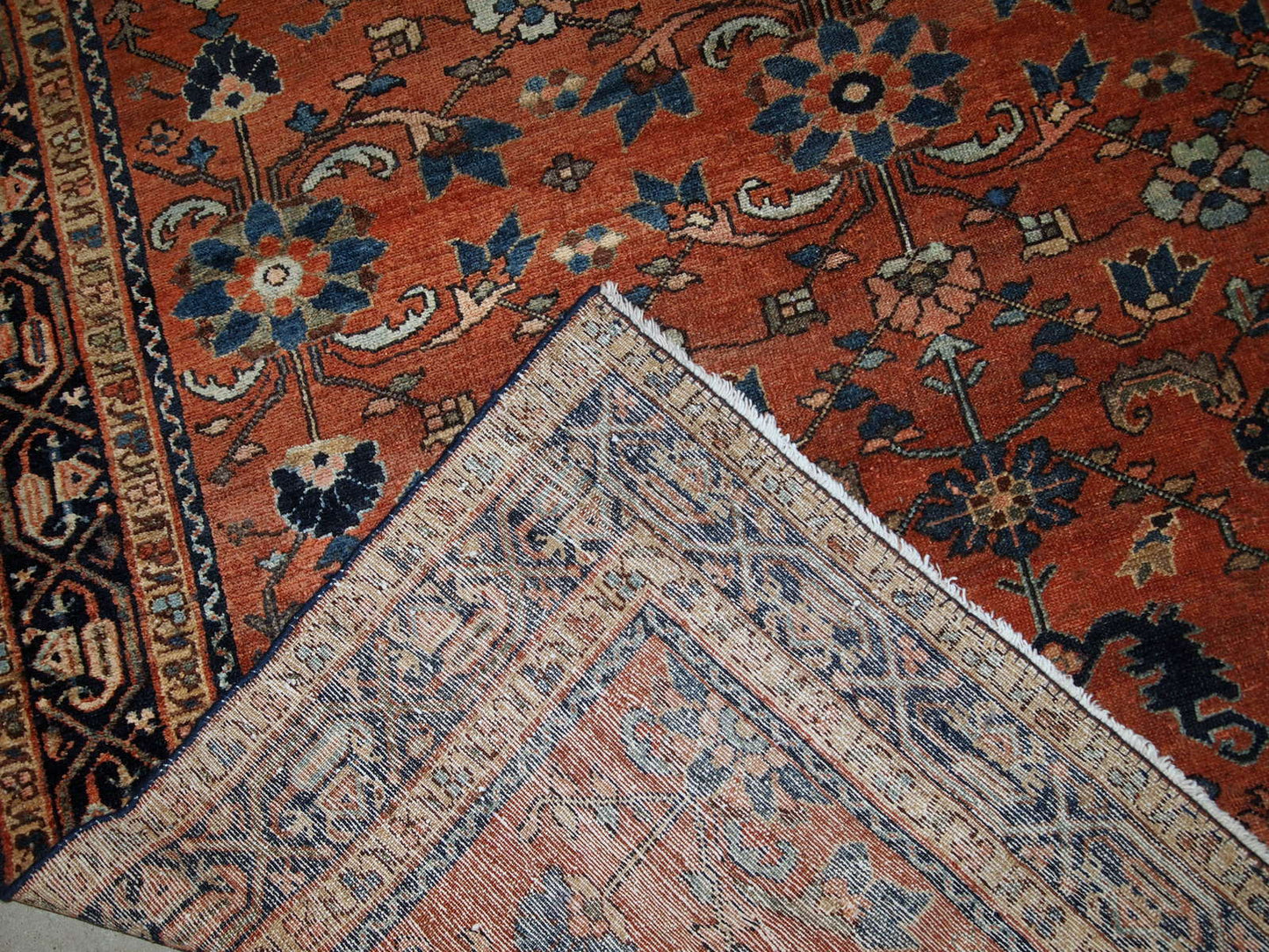 Handmade antique Persian Hamadan rug, 1920s