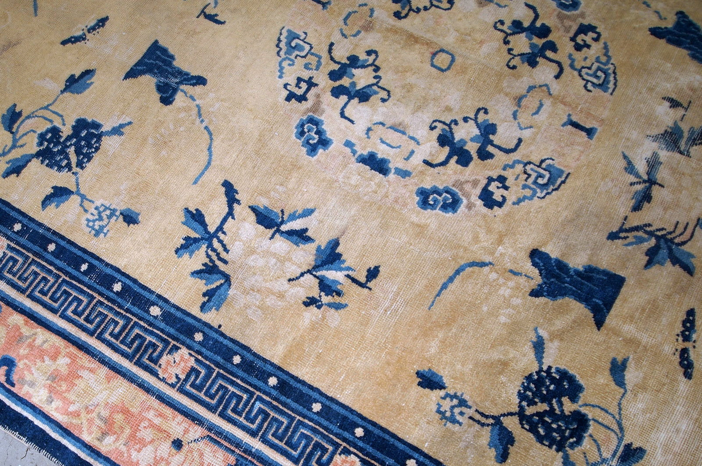 Handmade antique Chinese Ningsha rug, 1870s