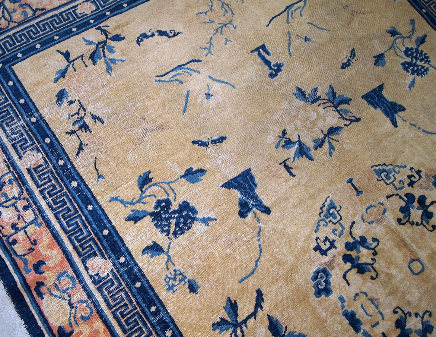 Handmade antique Chinese Ningsha rug, 1870s