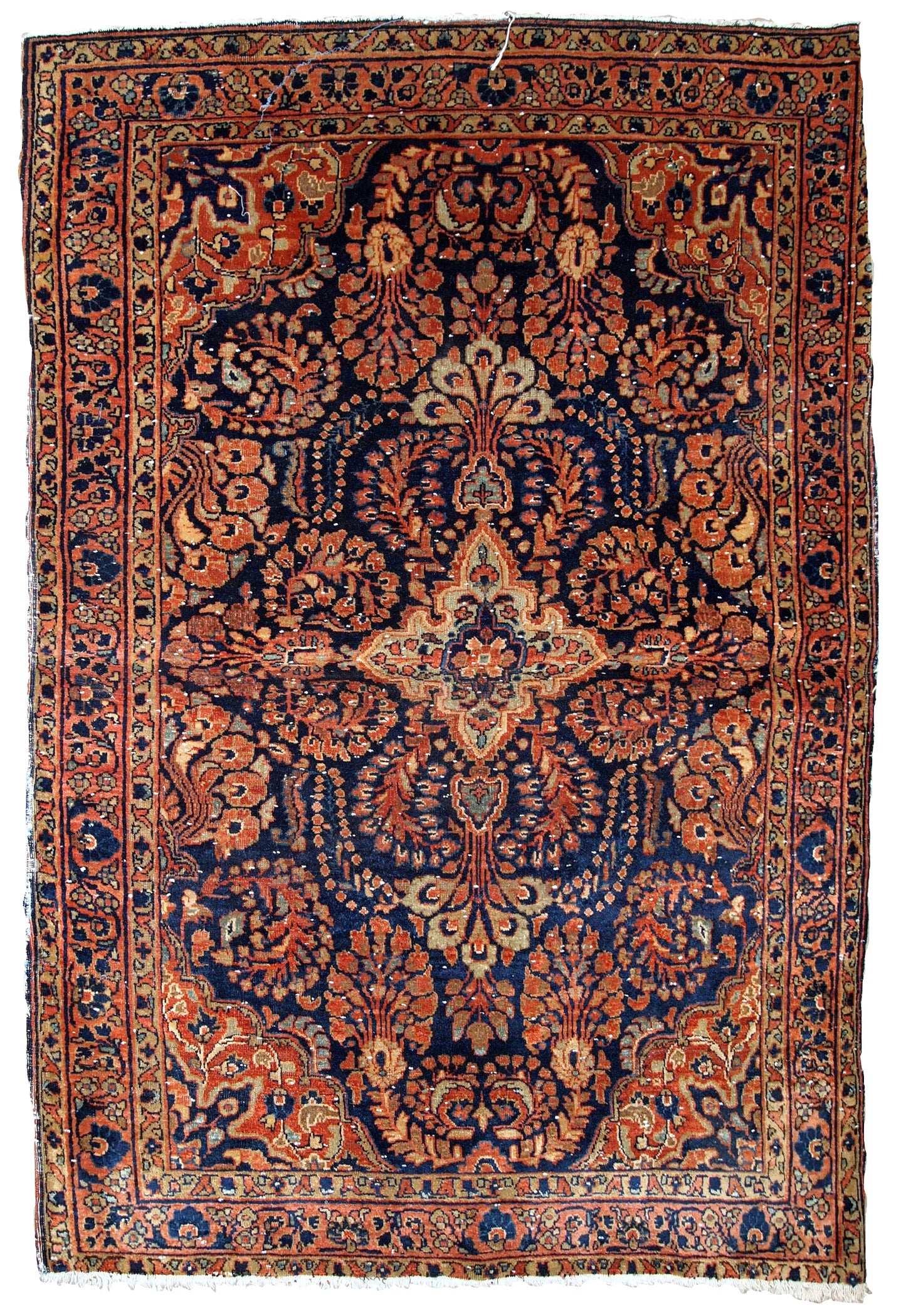 Handmade antique Persian Sarouk rug, 1920s