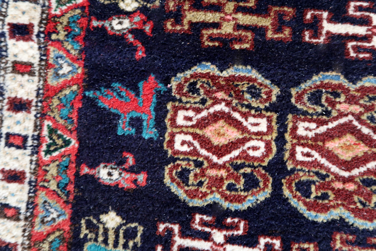 Tapis arménien Erevan vintage fait main 169 cm x 269 cm (5,5' x 8,8') années 1960 - 1C1002