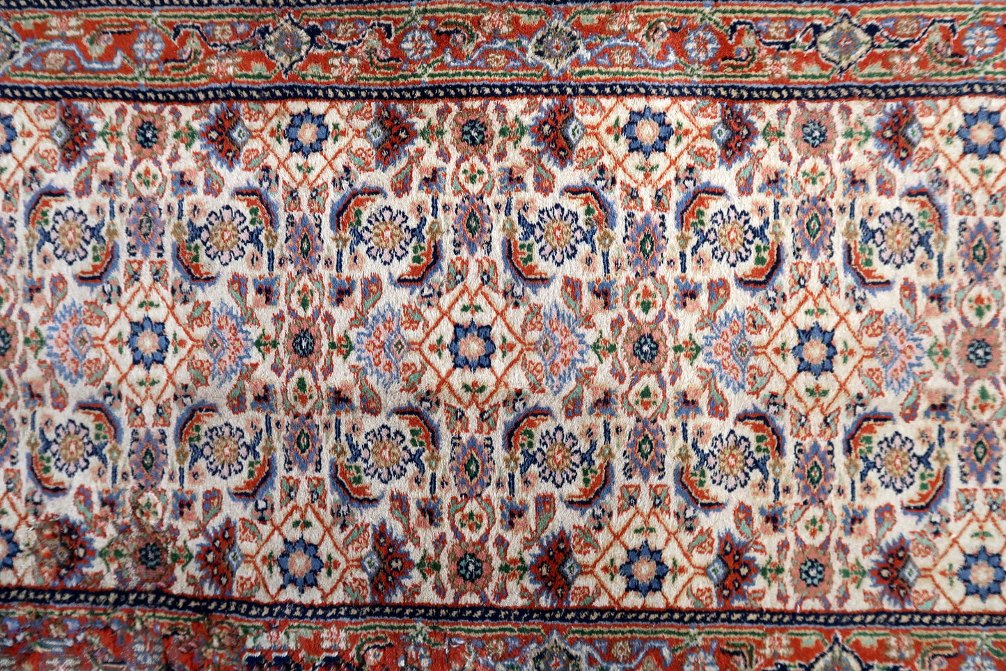 Handmade vintage Persian Mahal runner 1960s
