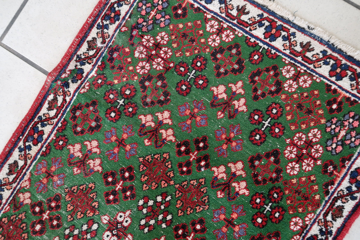 Handmade antique Persian Joshagan runner 1930s