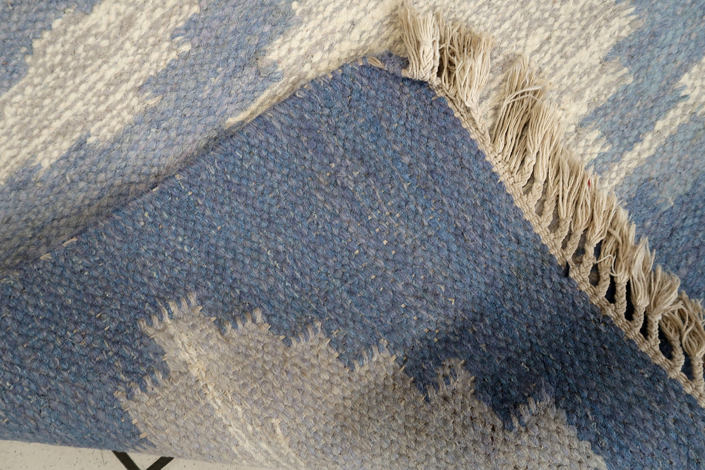 Handmade vintage Persian Ardabil kilim 4.7' x 6.3' (145cm x 193cm) 1970s - 1C1010